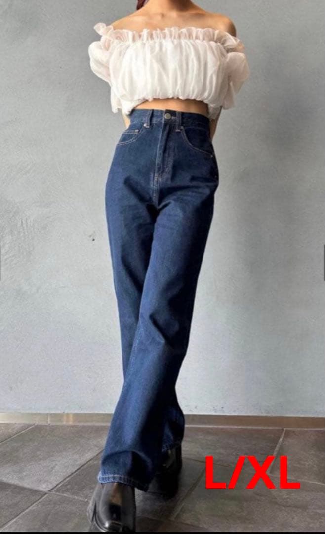 TWW 骨格ウェーブ　デニムパンツ L/XL ディープネイビー TWWデニム 2(g+c) スタイルアップデニム ディープネイビー XS/S 骨格