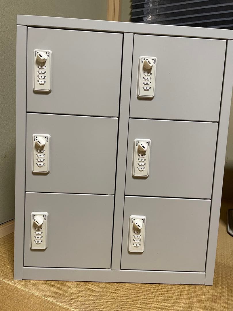 ロッカー 6人 ダイヤル錠 保管庫 セキュリティボックス オフィスロッカー