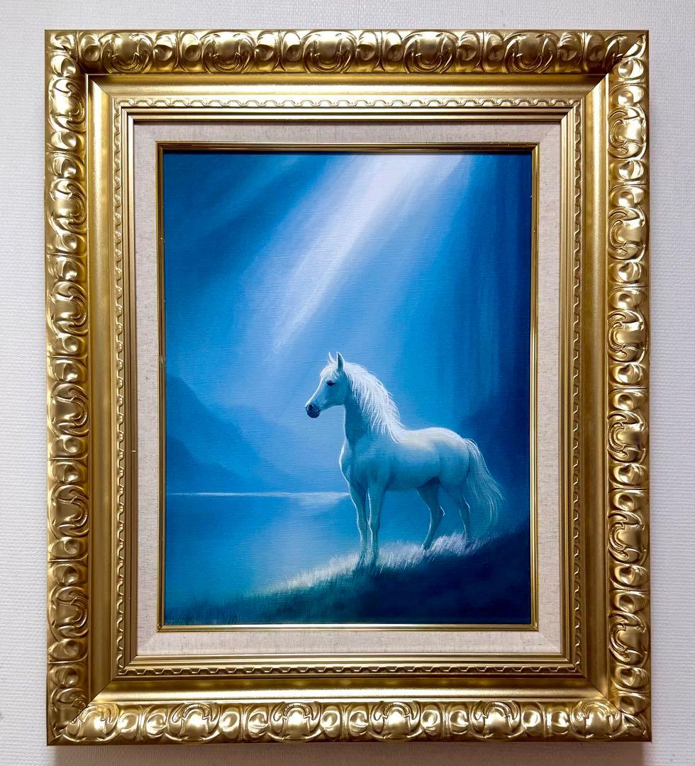 (F6号) 蒼井奏【清馬】 表サイン有り/裏共シール有り/真作/油彩