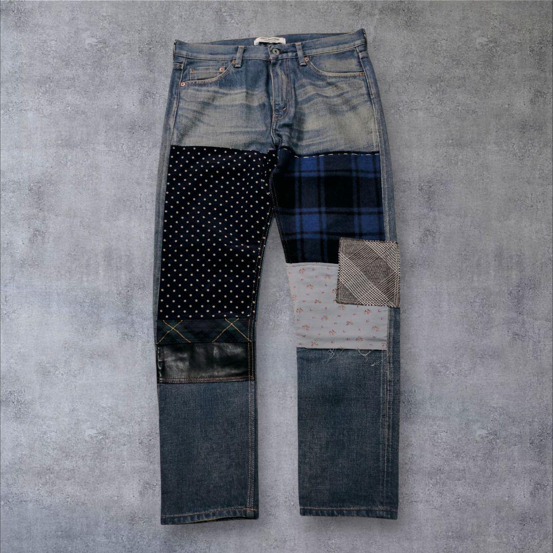 JUNYA WATANABE 異素材 パッチワーク デニム パンツ 再構築 - メルカリ