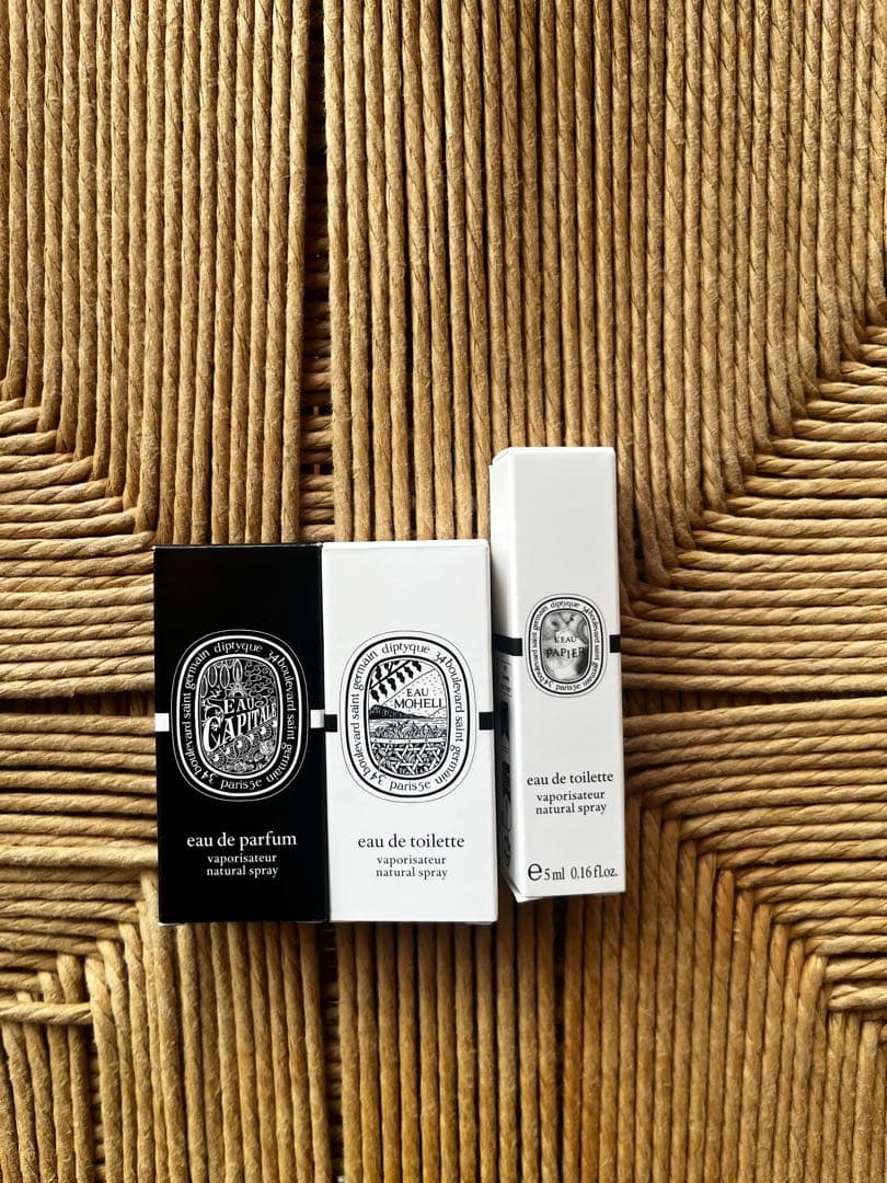 diptyque ディプティック 香水サンプル 3本セット ローパピエ モエリ