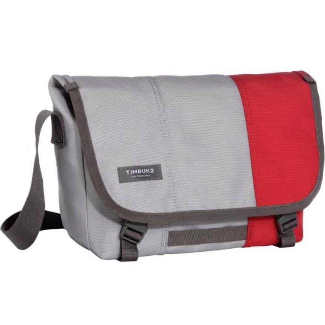 新品！TIMBUK2 メッセンジャーバッグ グレー/レッド　大