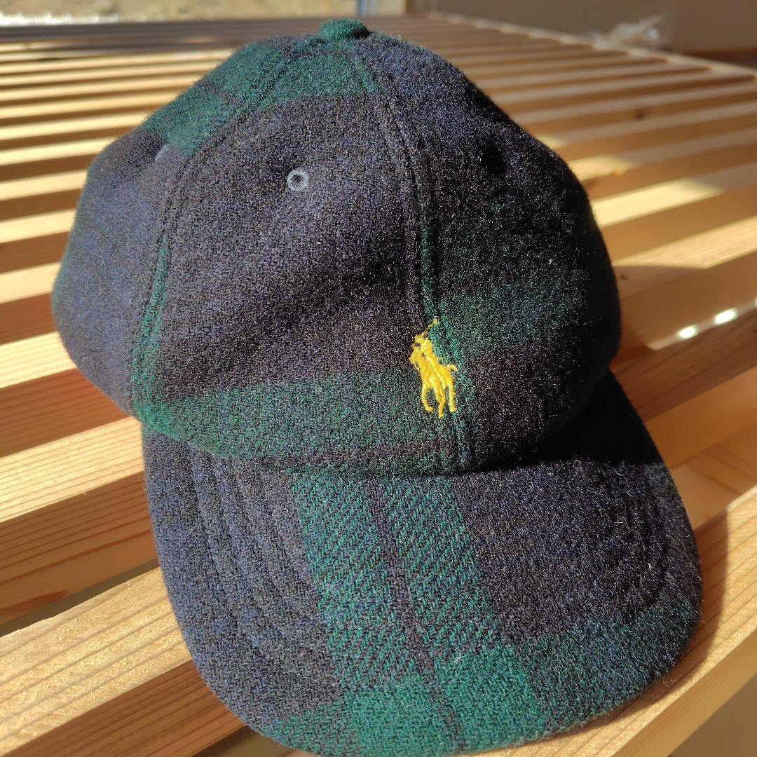 ラルフローレン ブラックウォッチ ウール キャップ レディース