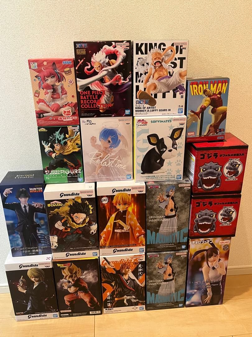 最新プライズフィギュア含む 18体まとめ売り ワンピース 鬼滅の刃 ヒロアカ等