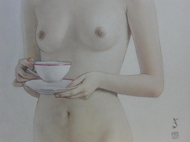 高塚省吾、朝の紅茶、厳選、希少画集画、新品高級額 額装付