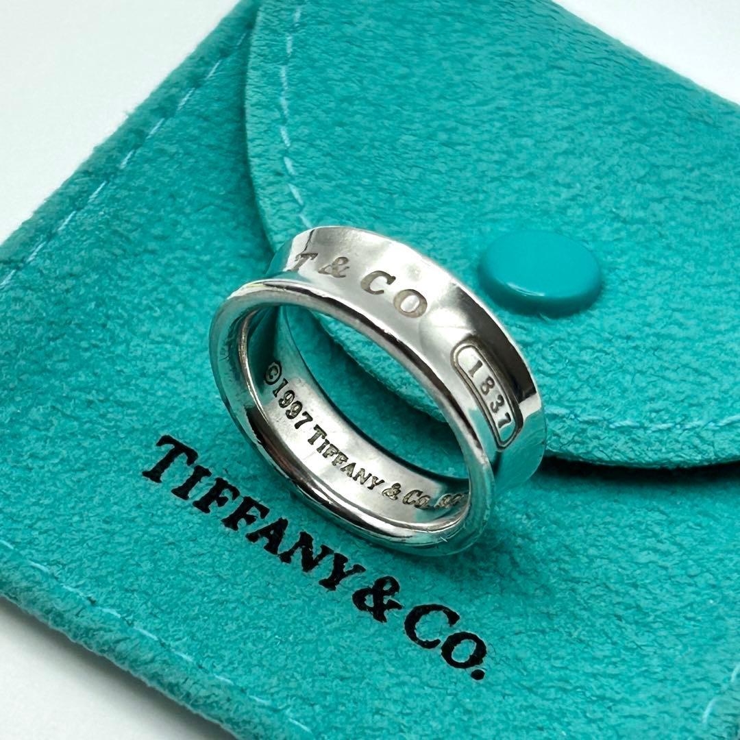 美品　ティファニー　ナロー　1837 リング　約18号　シルバー　925 ティファニー Tiffany & Co 1837 ナロー シルバー シルバー925 リング