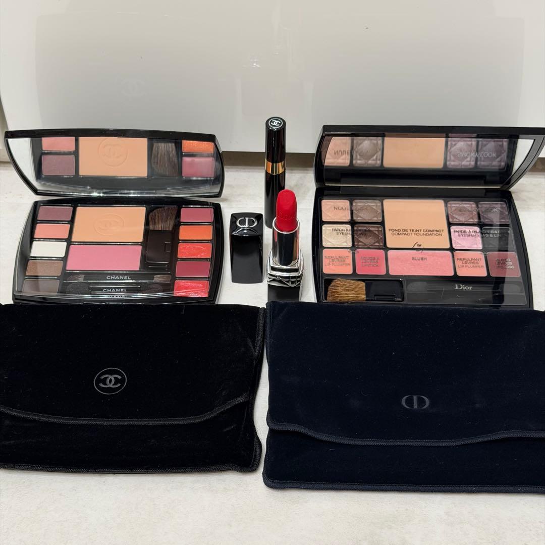 シャネル　ディオール　メイクアップパレット　口紅