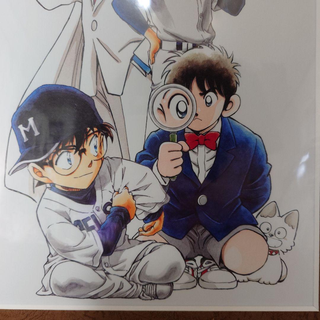 青山剛昌 あだち充 コラボ 複製原画 名探偵コナン MIX 全サ 怪盗キッド