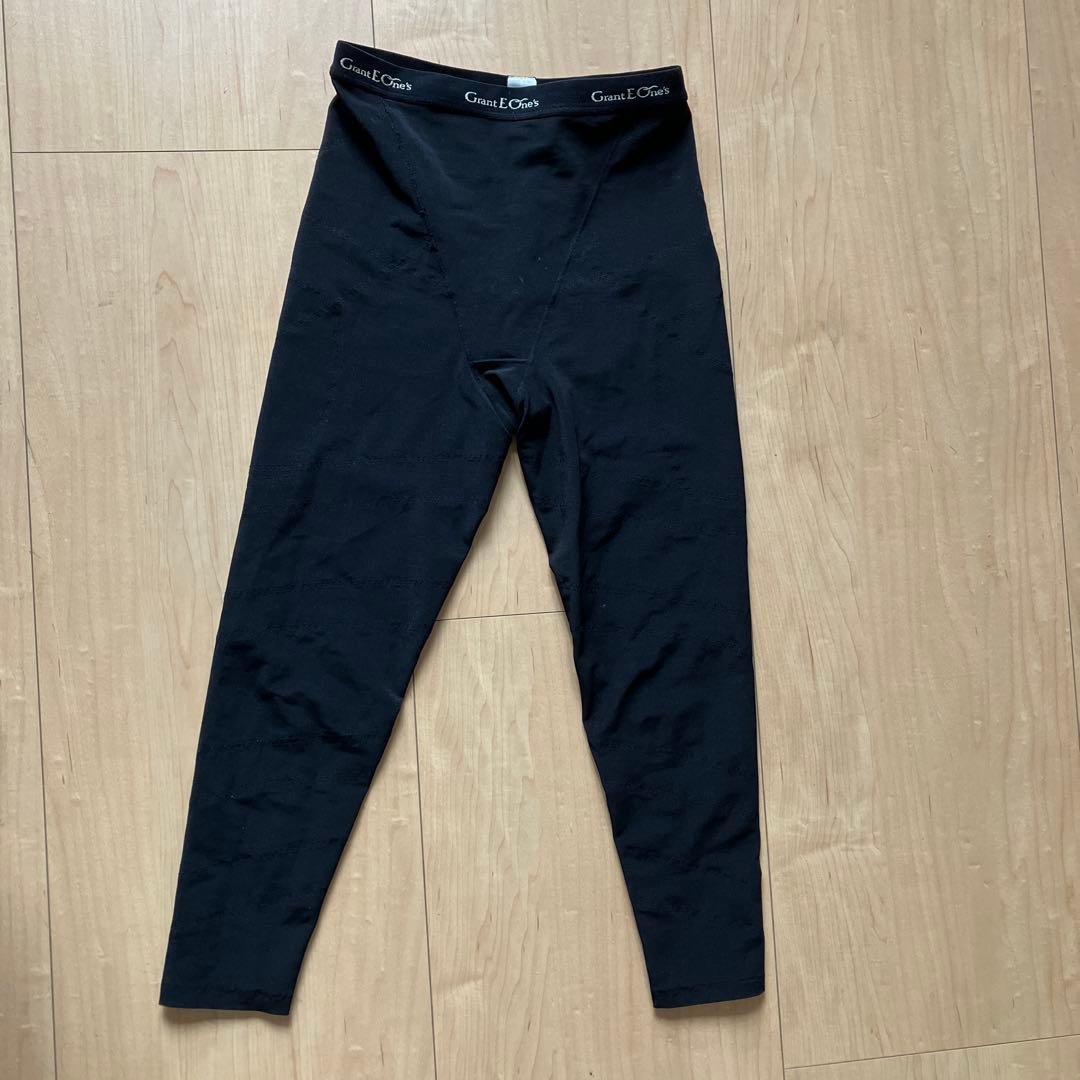 LA-LA ドレナージュスパッツ76 ブラック×ブラック