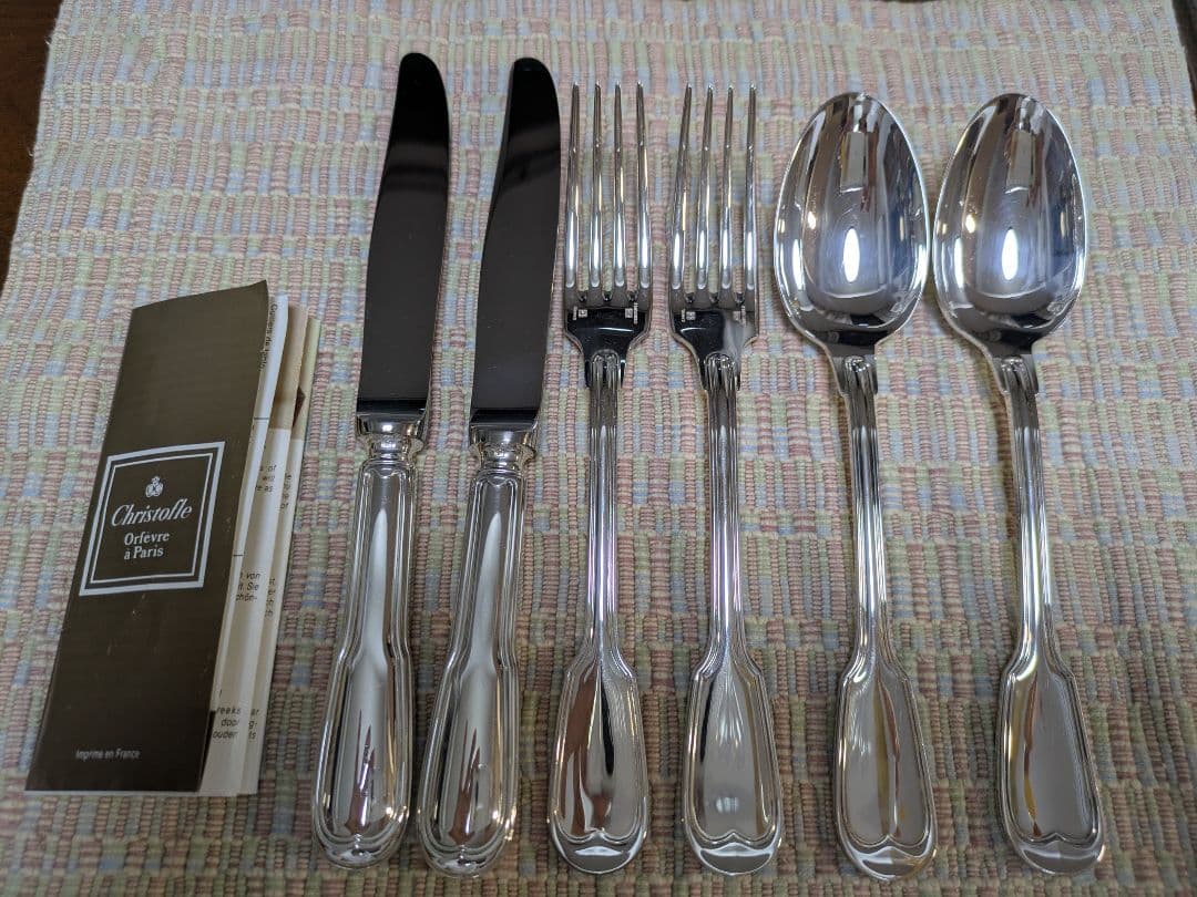 【美品】クリストフル ナイフ/フォーク/スプーン各2セット