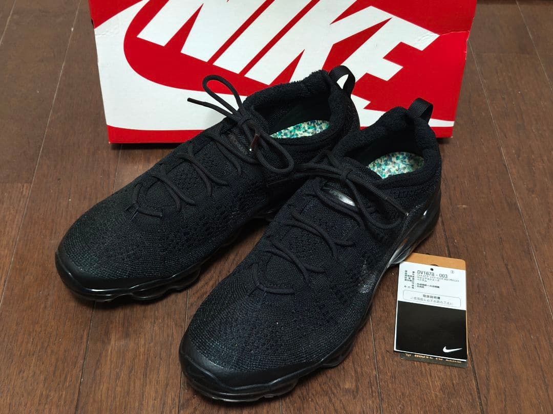 NIKE ナイキ スニーカー AIR VAPORMAX 2023 FK 28cm NIKE AIR VAPORMAX 2023 FK BLACK/WHITE-WHITE-BLACK（ナイキ エア