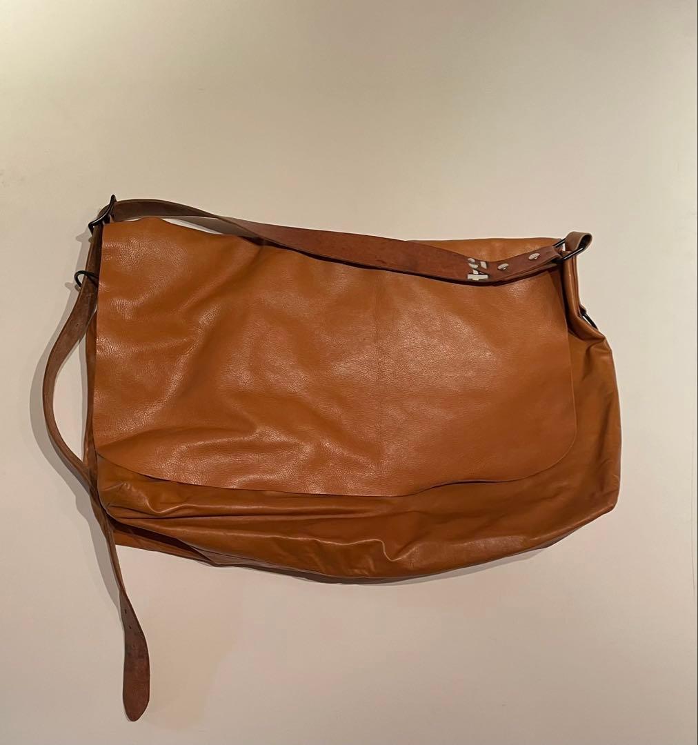 SUNSEA サンシー ビッグメッセンジャーバッグ レザー 1点物