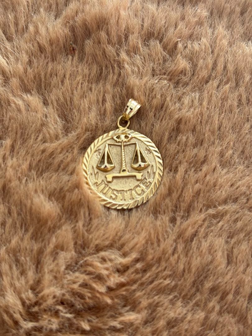 アクセサリー supreme justice 14k gold pendant SS18 Supreme Justice 14K Gold Pendant シュプリームネックレス
