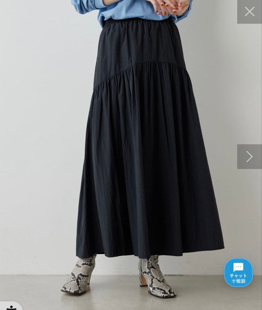 Whim Gazette ヴィンテージタフタスカート