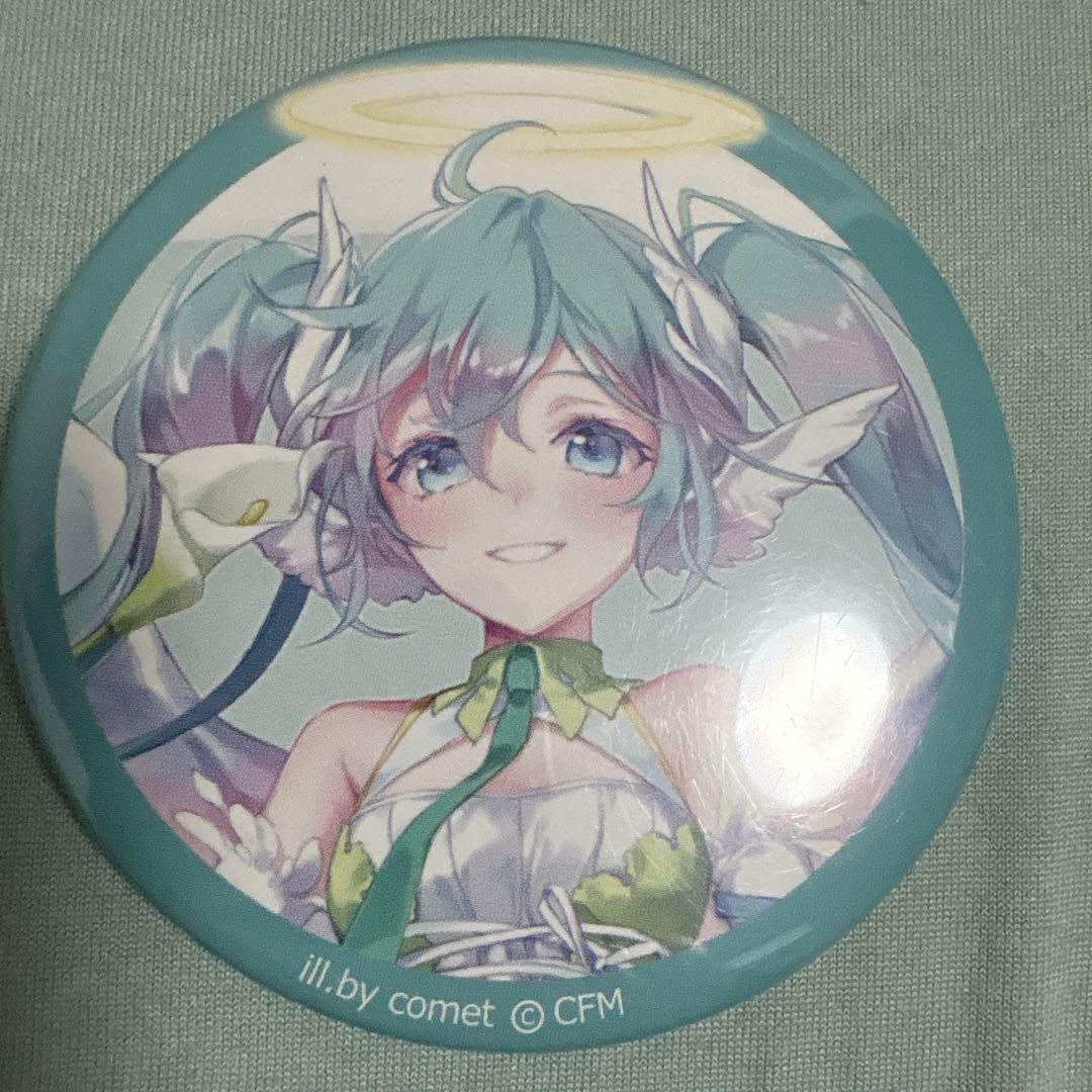 初音ミク 缶バッジ 天使 comet 初音ミクシリーズ】comet様描き下ろしの天使になったミクたちの