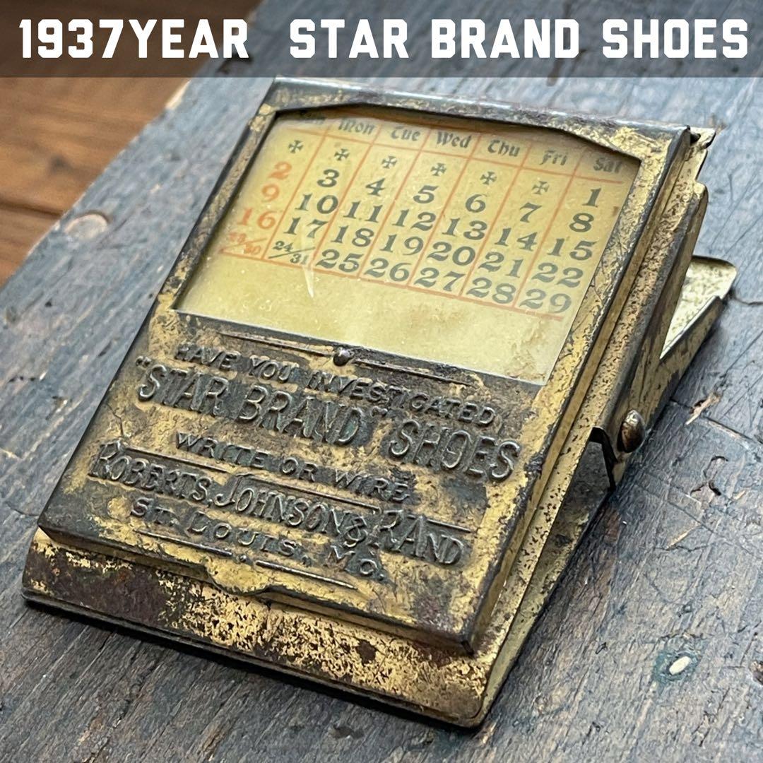 1937年 30s STAR BRAND SHOES アンティーク クリップ