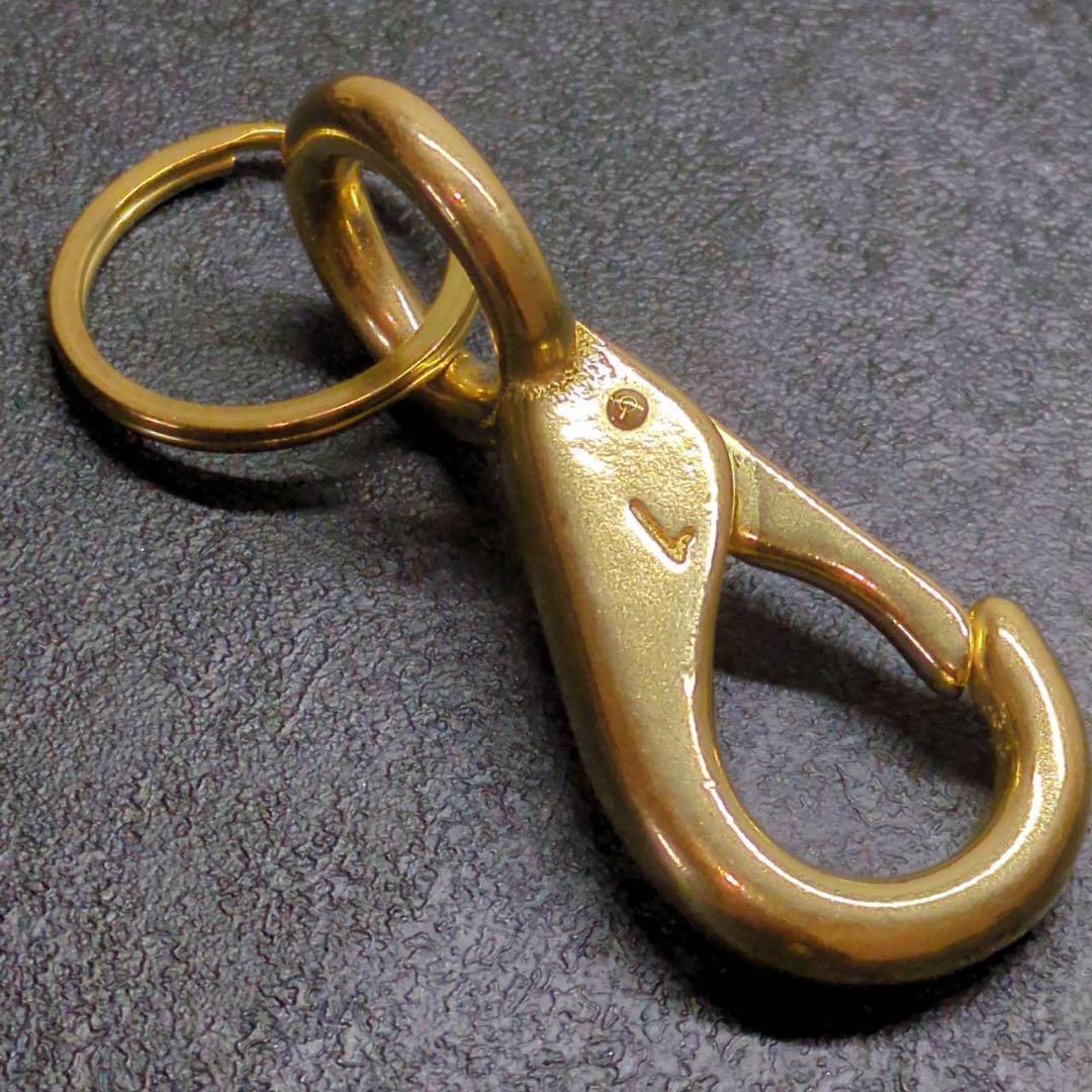 tettetetsuo真鍮　スナップフックA-BIG　キーリング　✖️12