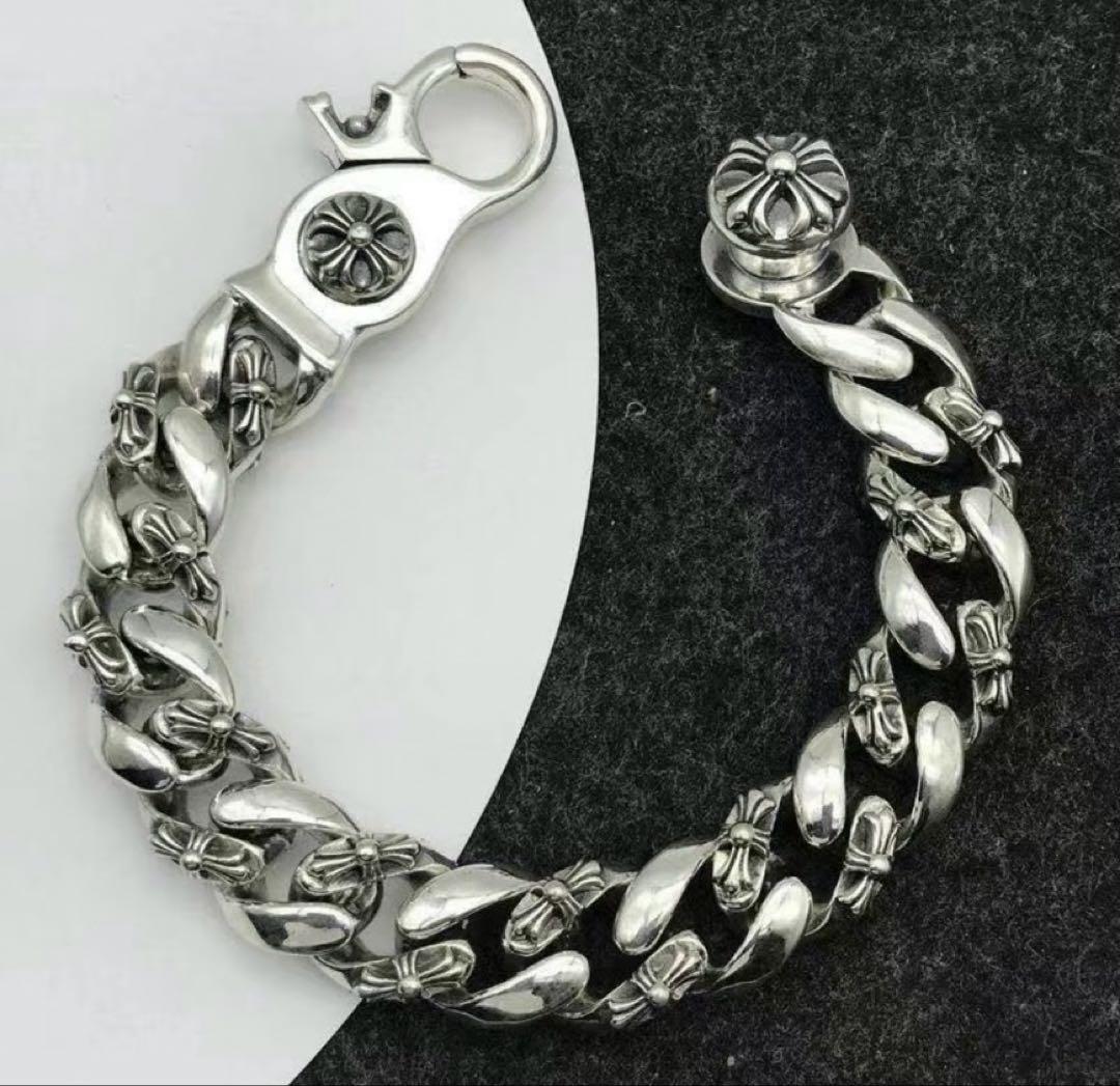 l*0様 Chrom heartsシルバー チェーンリンク ブレスレット クロム