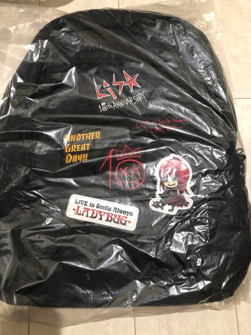 LiSA 10周年LIVEグッズ　しょってんほしいのっ　リュック　バッグ　新品