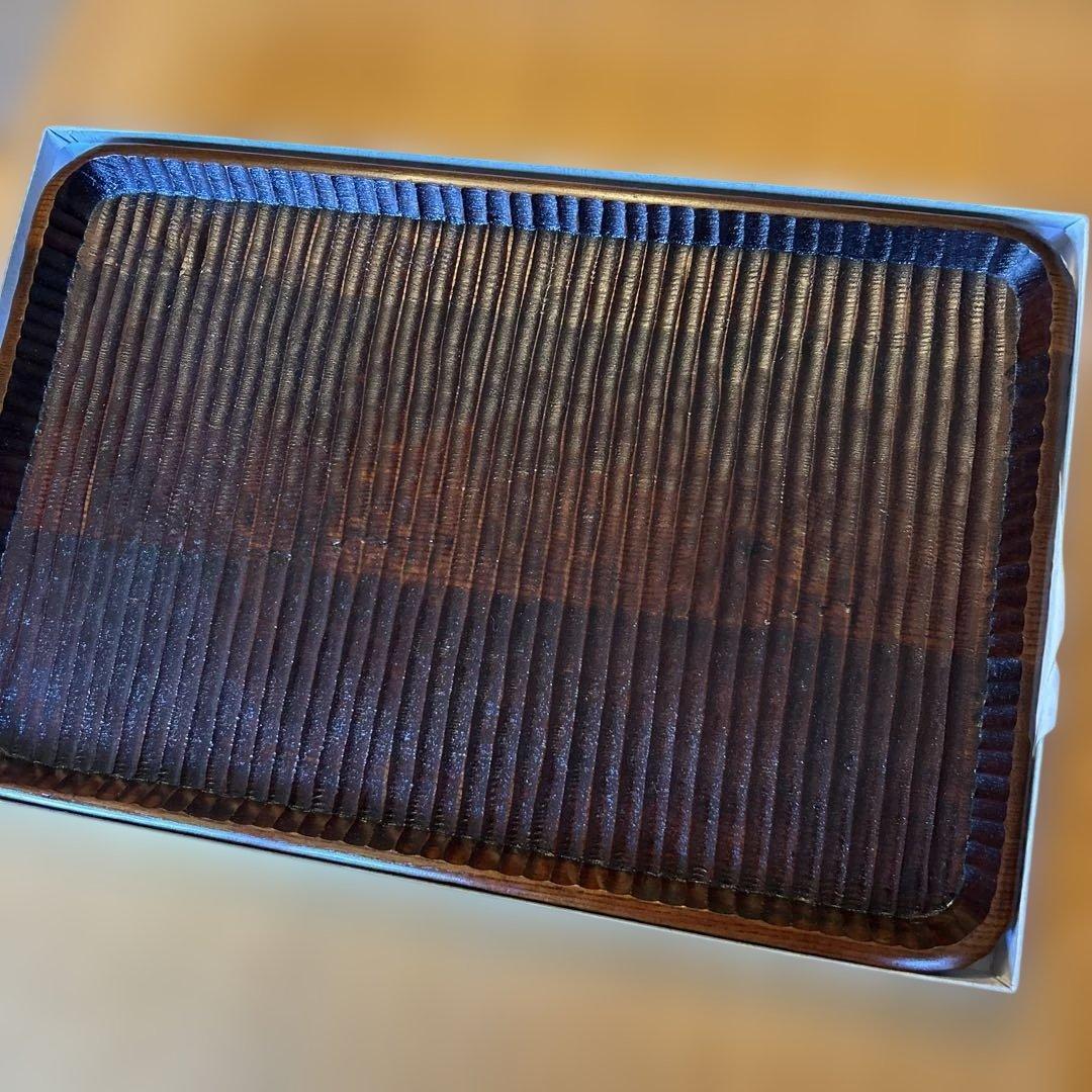 BAGEL我谷盆 木と漆の匠 彩 盆 新品