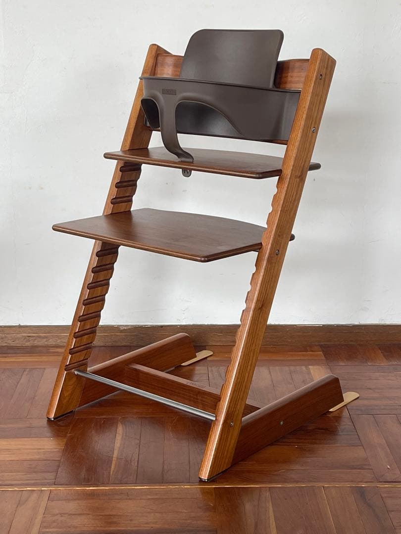 ストッケ トリップトラップ アメリカン ウォールナット ベビーガード セット