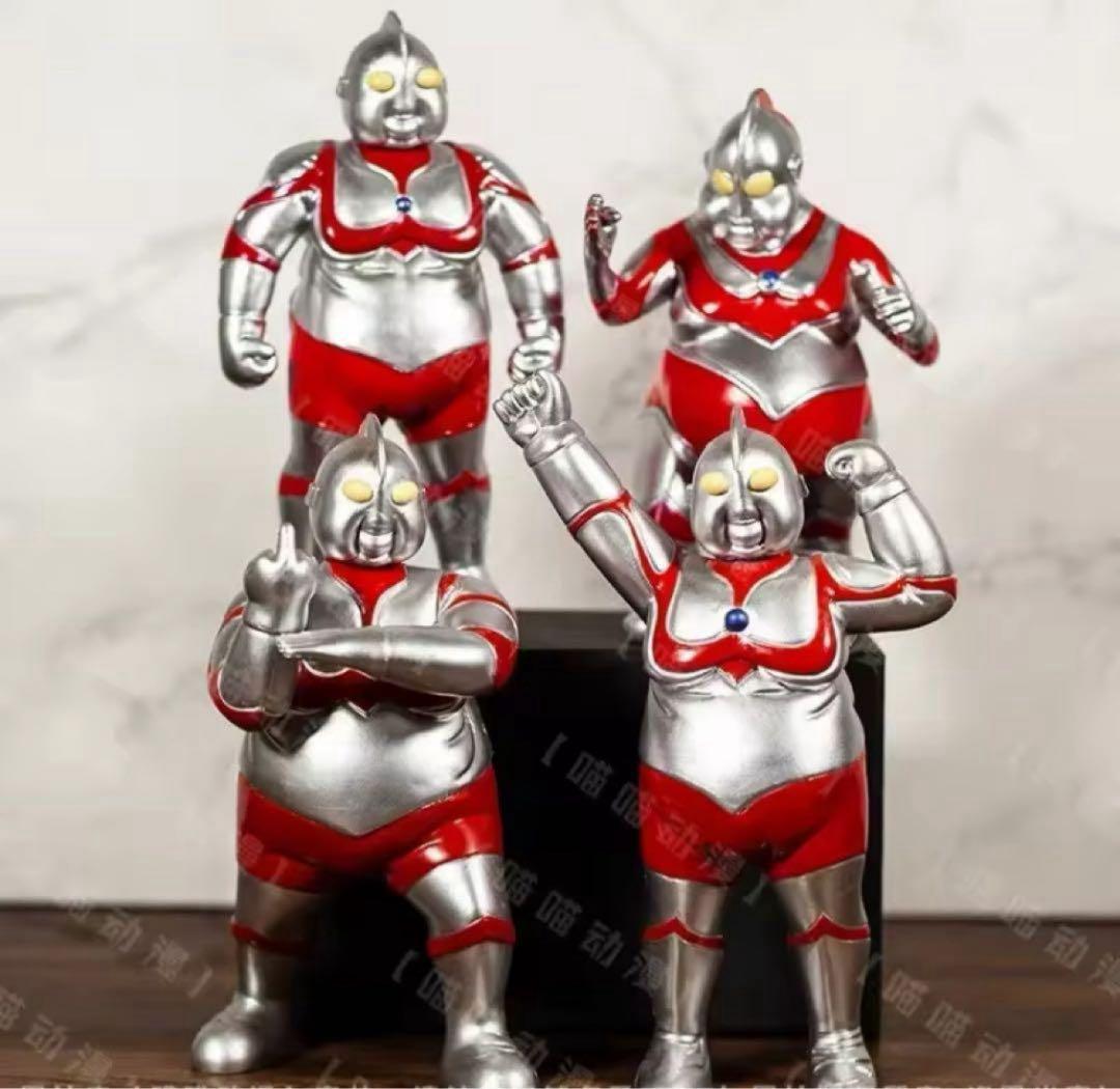デブトラマン　フィギュア 4体セット シルバー/レッド　まとめてお買得