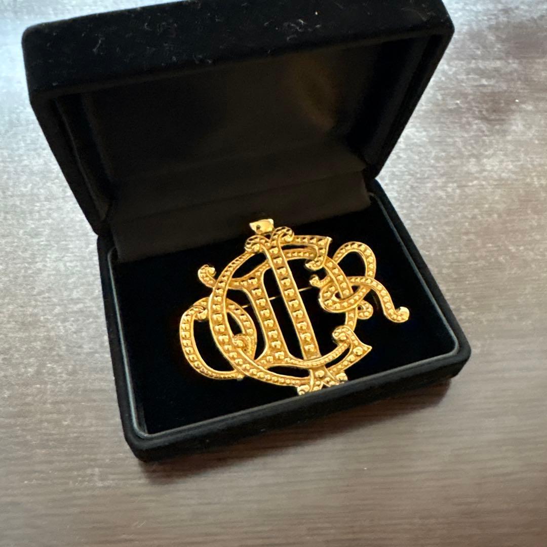 Dior ブローチ ジャンク 日本直送 名牌中古包 】Christian Dior クリスチャン ディオール