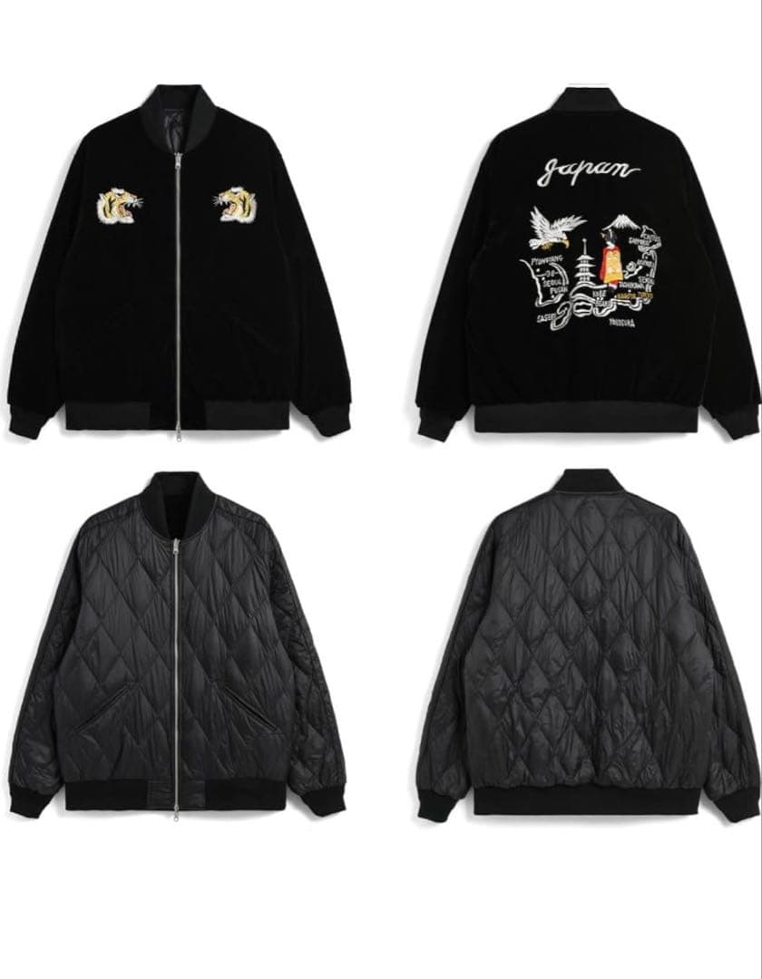 TAION スカジャン ブラック