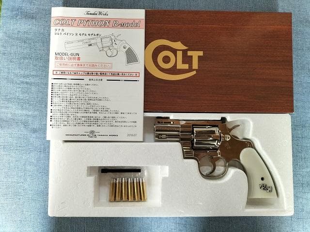 タナカコルトパイソン Rモデル2.5inスネークアイズニッケルフィニッシュ