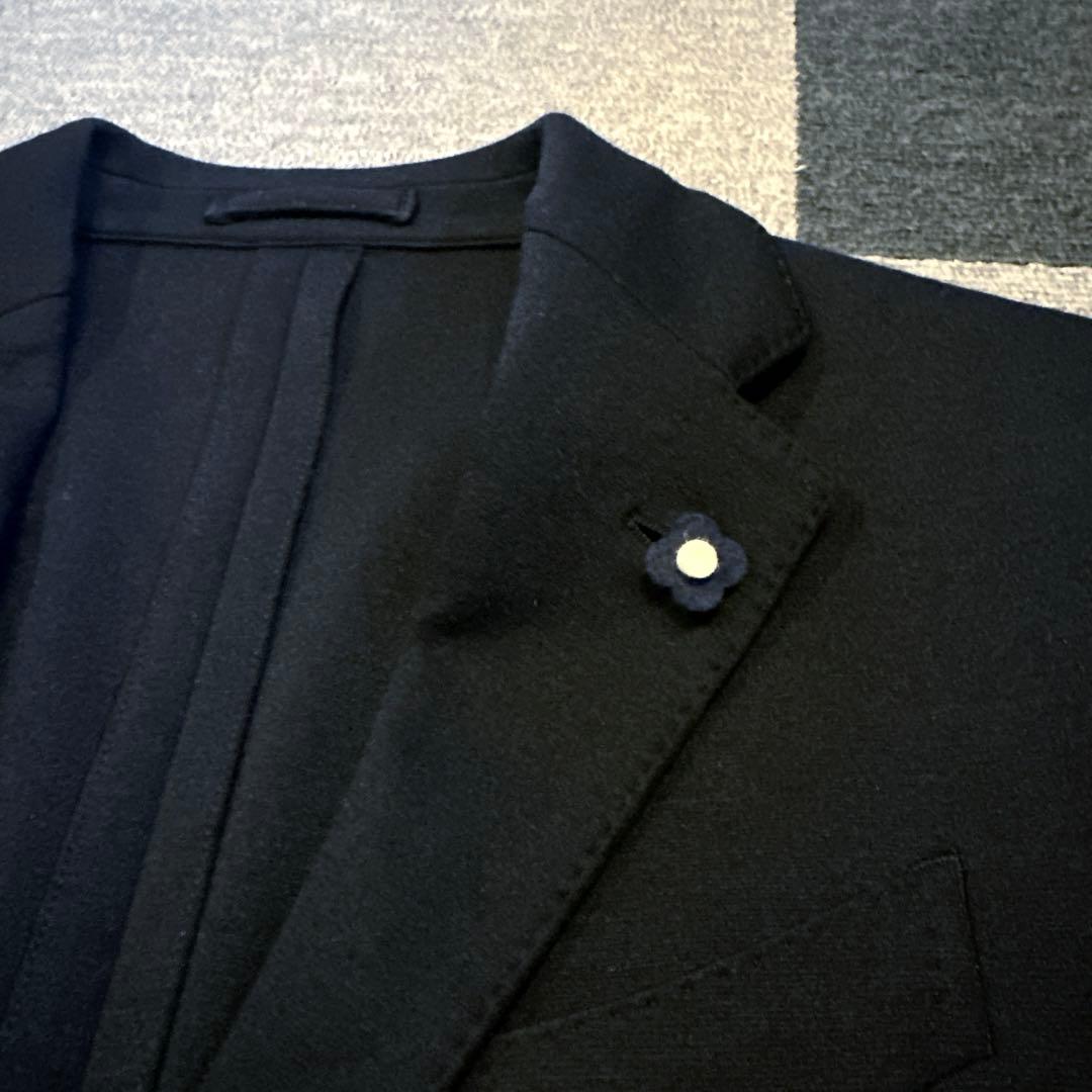 LARDINI 🎽 ウールジャケット ブラック 46 Mサイズ