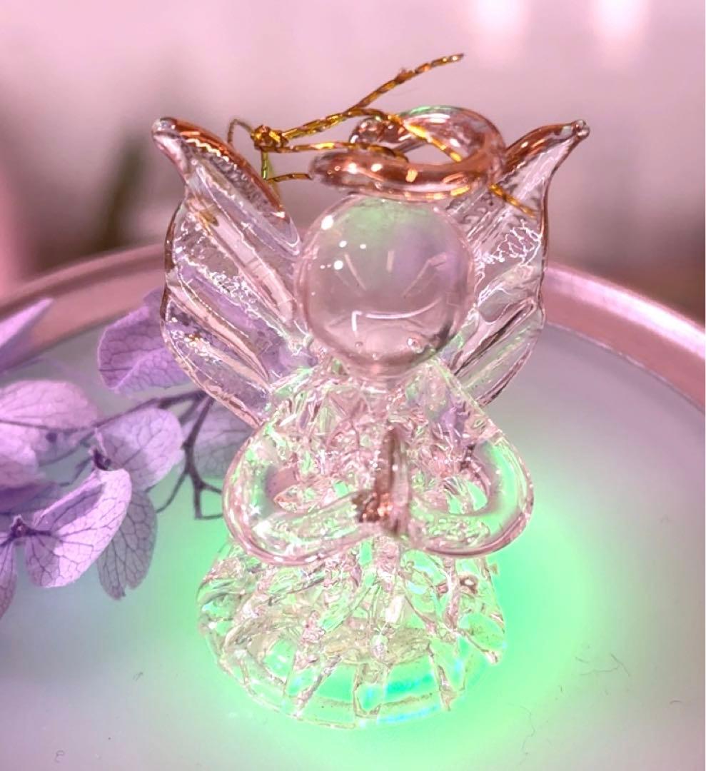 ガラスの天使 置物 エンゼル エンジェル雑貨 インテリア小物