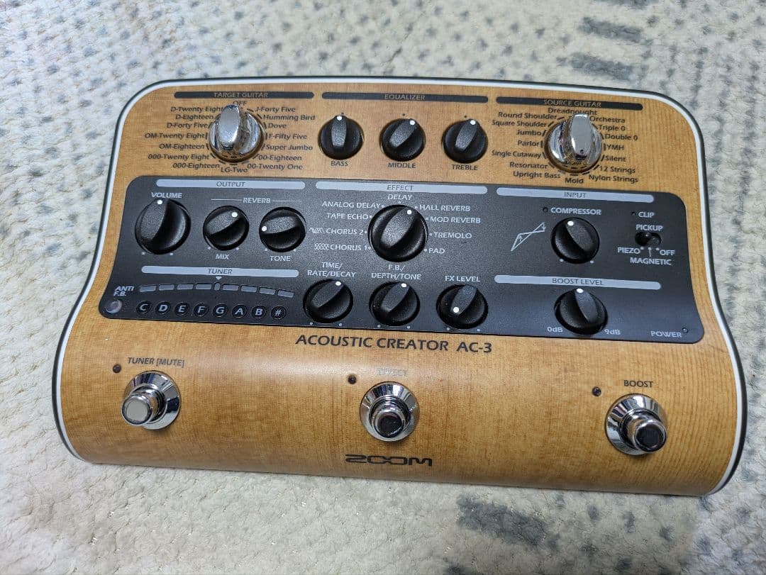 Zoom AC-3 アコースティックエフェクター