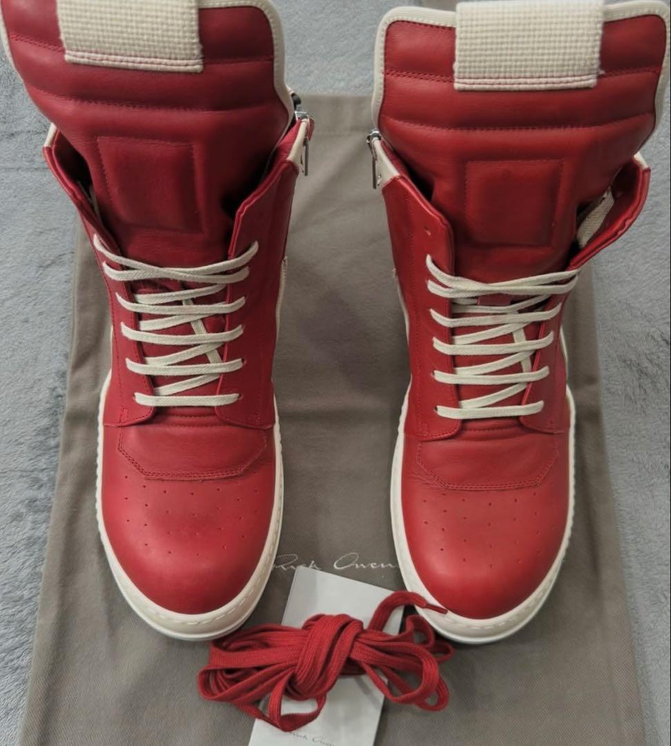 Rick owens geobasket Red×Milk Buy Rick Owens Geobasket 'Red Milk' - RU21S6894 LPO 331111 | GOAT