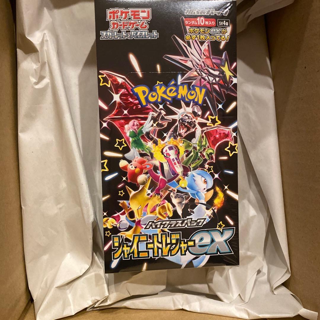 ポケモンカードゲーム シャイニートレジャー ボックス シュリンク付ダンボール付 新品・未開封・シュリンク付き BOX』ポケモンカードゲーム ハイクラス