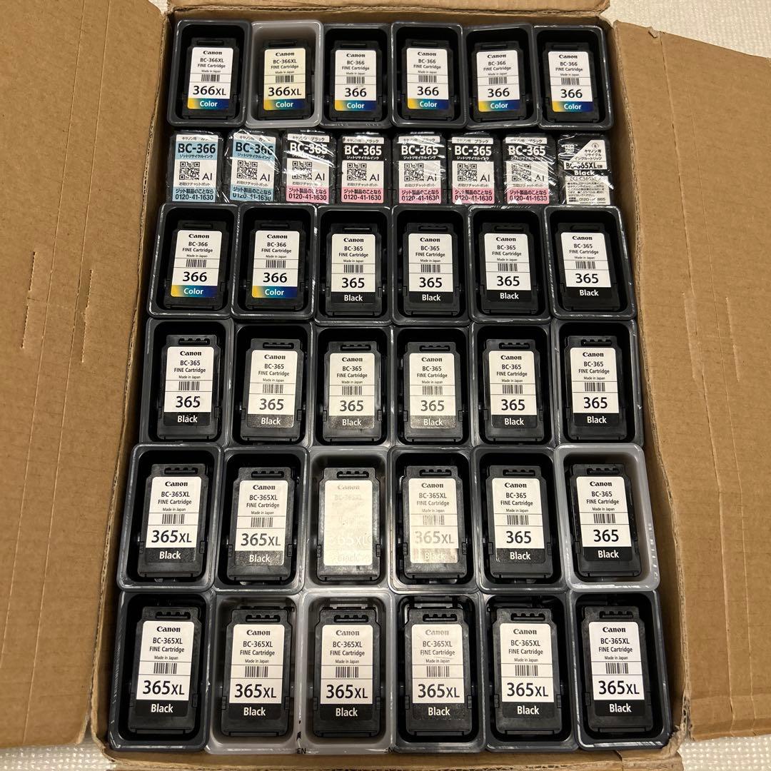 キャノン 純正 使用済インクカートリッジ38個 BC-365 BC-366
