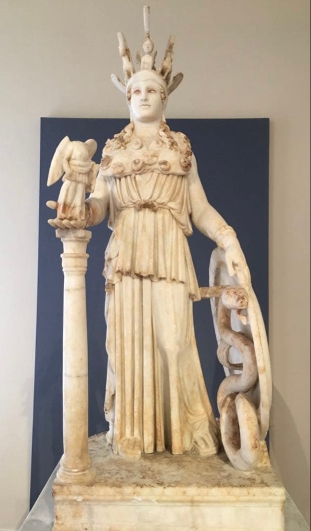 聖闘士星矢 アテナ像胸像 火時計 台座付き 海外製 聖闘士聖衣