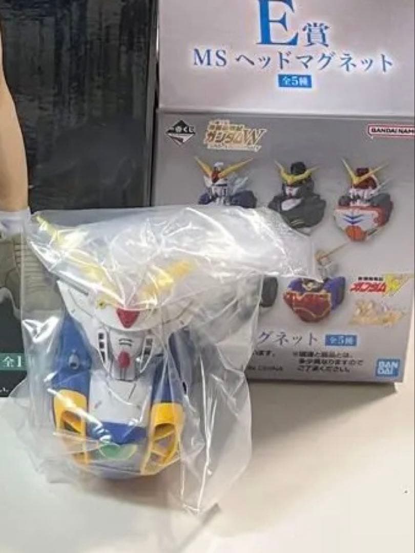ガンダムW 一番くじ ヒイロ・ユイ フィギュア ウイング MSヘッドマグネット