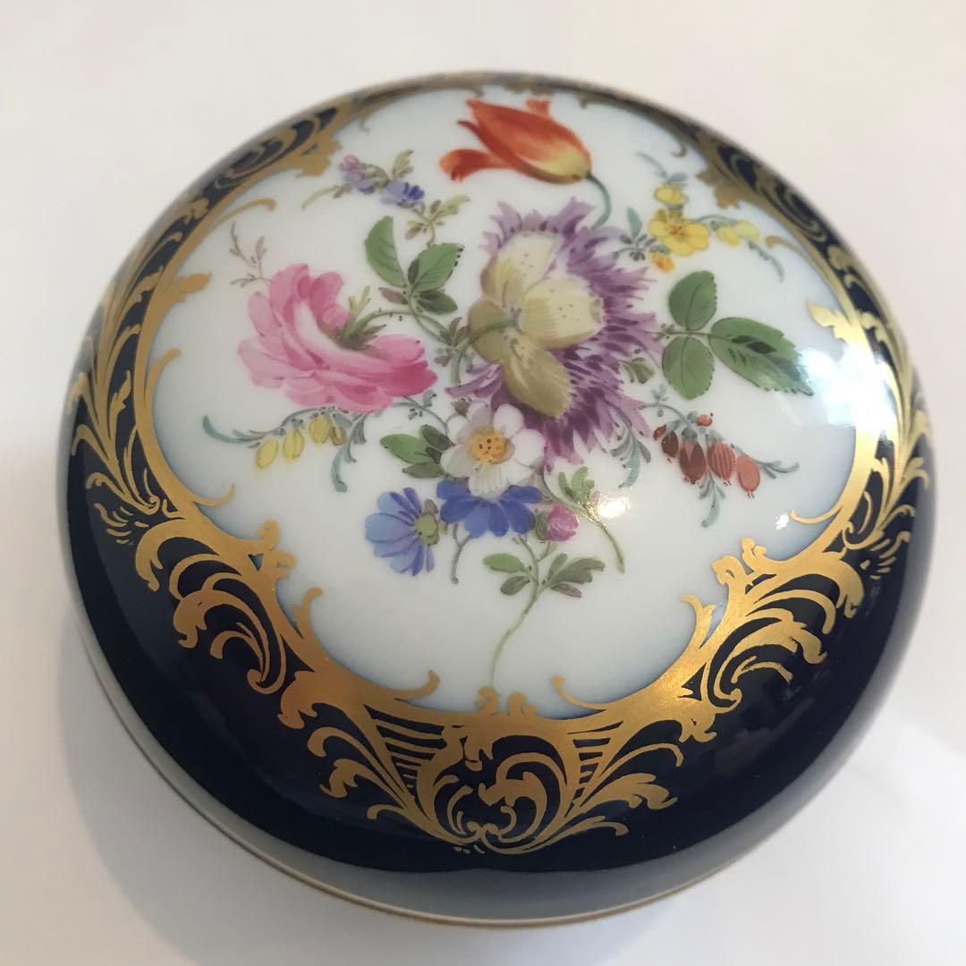 【未使用】マイセン コバルト フラワーブーケ 金彩 花絵 小物入れ 置物 蓋物 2026年最新】マイセン小物入れの人気アイテム - メルカリ
