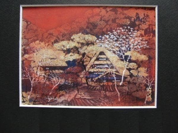 川合誠司、【夕韻】、希少な額装用画集より、新品額装付、状態良好