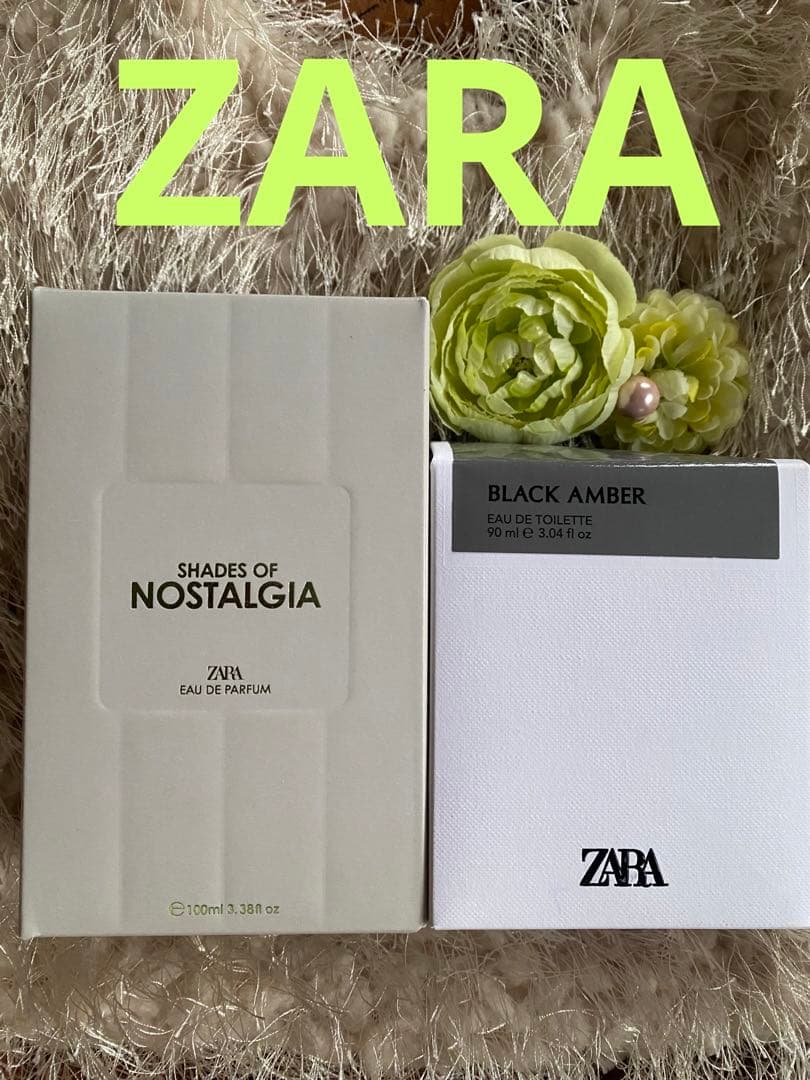 ZARAシェードオブノスタルジア100ml.ブラックアンバーオードトワレ90ml