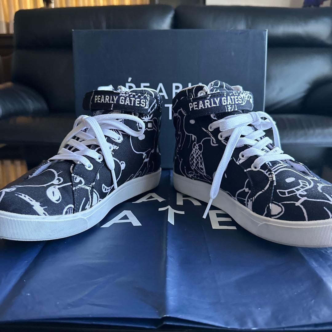 PEARLYGATESゴルフシューズ PEARLY GATES☆スマイル スパイクレス ゴルフシューズ☆2色 (PEARLY