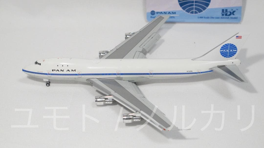 HX Models パンアメリカン航空1:400 B747-100 N732PA HX Models Pan Am B747-100 “Clipper Storm King” N732PA Flaps-Down