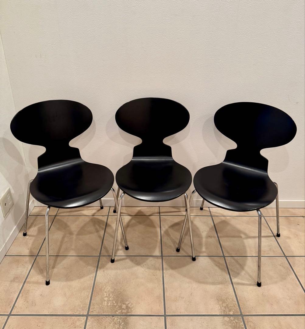 l*d様 フリッツハンセン アントチェア ブラック 4本脚（3/3) FRITZ HANSEN（フリッツ・ハンセン） / ANT（アリンコチェア