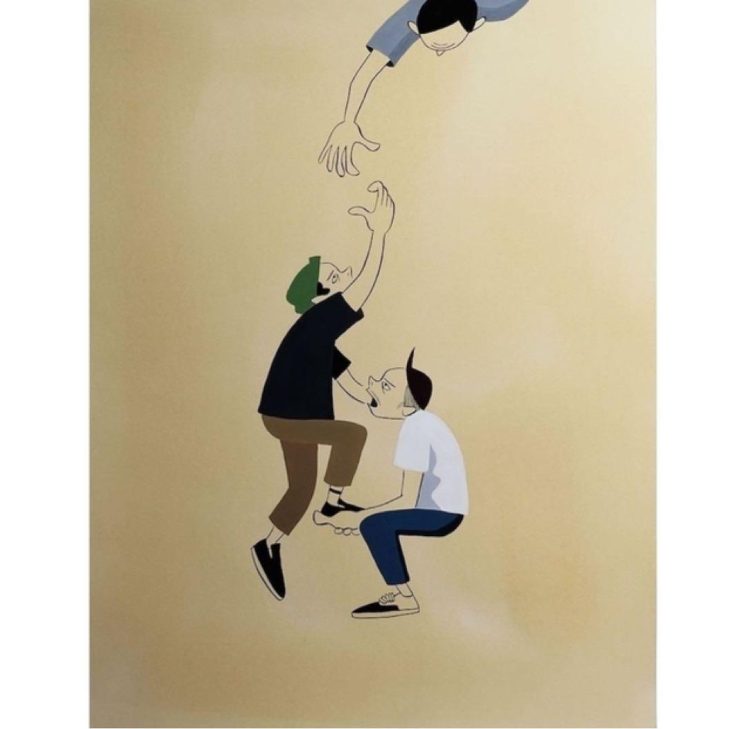 花井祐介 Hanai Yusuke JUXTAPOZ ポスター額装済 花井祐介】 Yusuke Hanai・アートポスター 58｜Yahoo!フリマ（旧PayPay