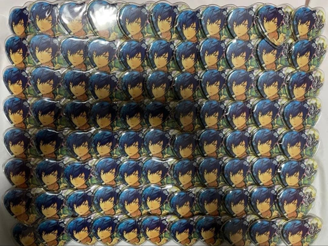 あんスタ　漣ジュン　Eden とるパカ　ハート缶バッジ　ジュン