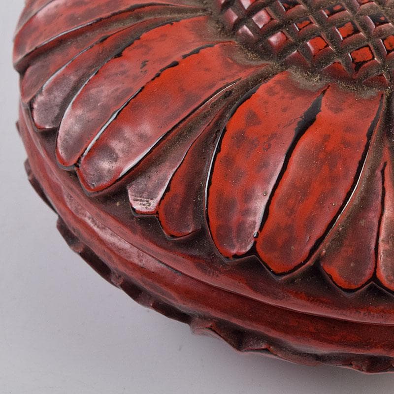 茶道具 鎌倉彫 菊香合 書付箱付 V R9429 - メルカリ