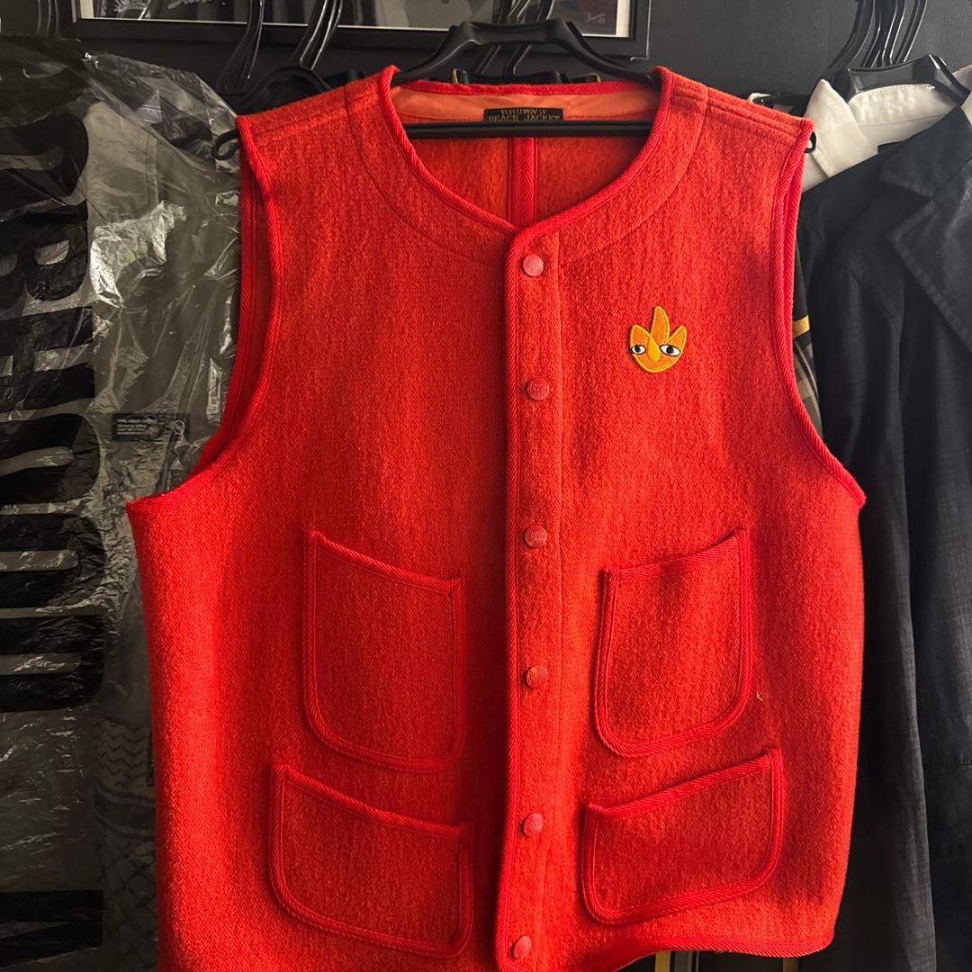 新品　YAMANE BROWN'S BEACH JACKET 赤ベスト