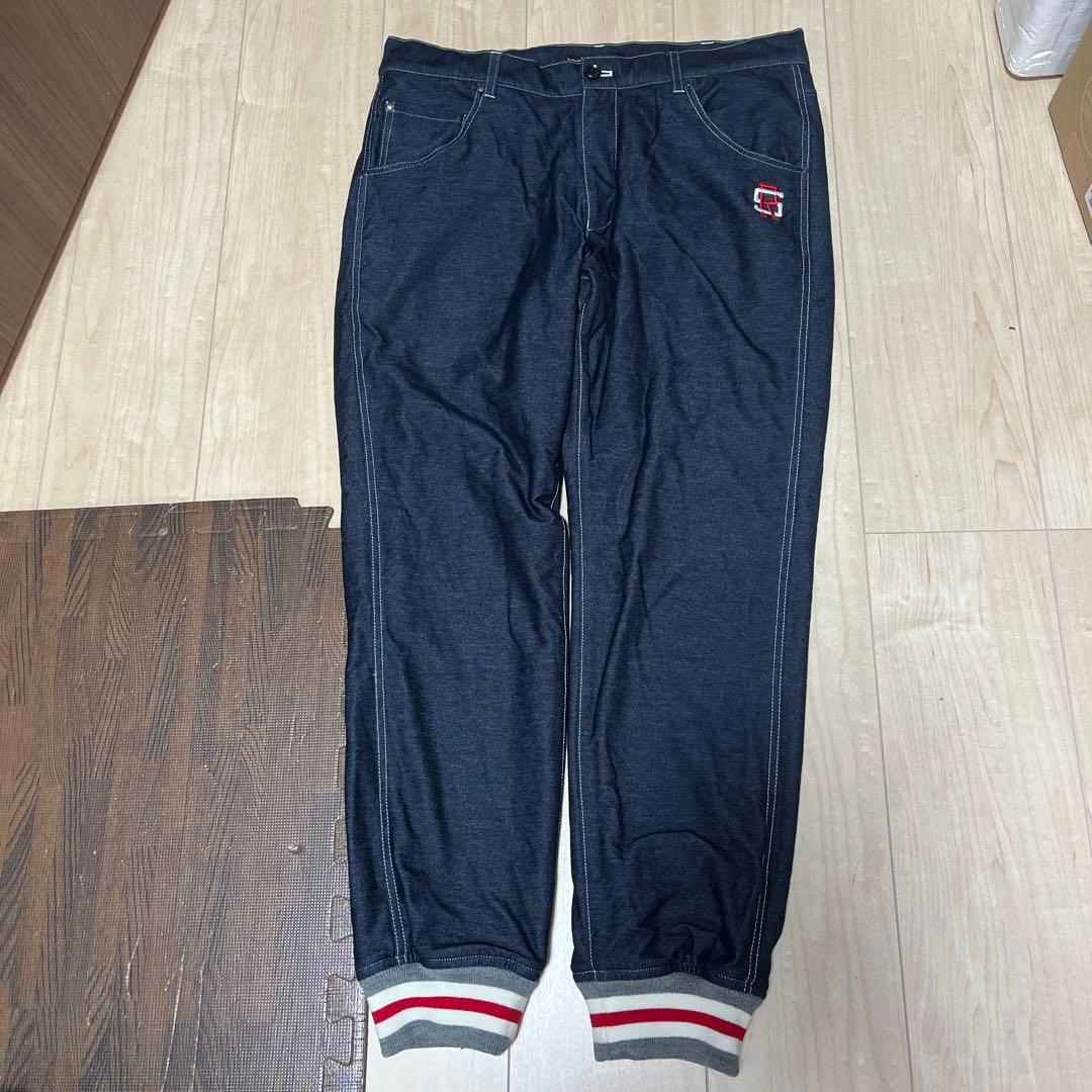 rough &swell ゴルフ　メンズ　L パンツ　ズボン　紺　美品