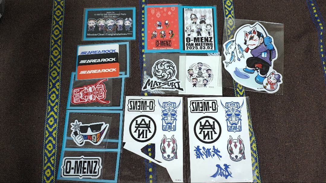 o-menzグッズまとめ Tシャツ、ぬい、ペンラ等
