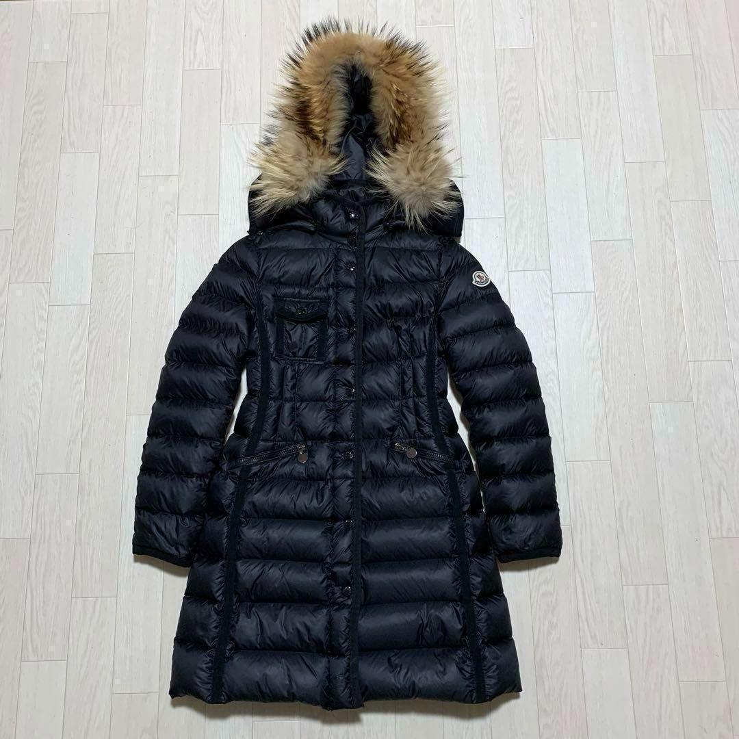 モンクレール✨エルミファー　リアルファー　ブラック　00　国内正規品　4D88